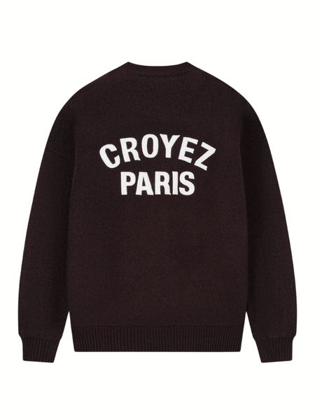 Croyez Croyez Women Paris Knit Sweater - Raisin Red