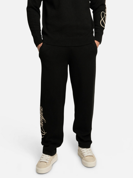 Croyez Croyez Script 2.0 Knit Sweatpants - Black Croyez Script 2.0 Knit Sweatpants - Black
