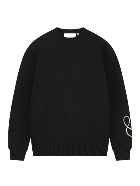 Croyez Script 2.0 Knit Sweater - Black Croyez Croyez Script 2.0 Knit Sweater - Black