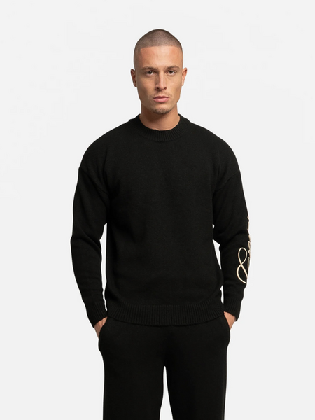 Croyez Croyez Script 2.0 Knit Sweater - Black Croyez Script 2.0 Knit Sweater - Black