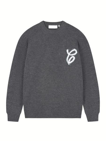 Croyez Fluffy Essence Knit Sweater - Antra Croyez Croyez Fluffy Essence Knit Sweater - Antra