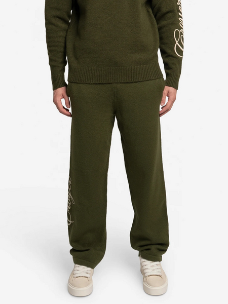 Croyez Script 2.0 Knit Sweatpants - Forest Green Croyez Croyez Script 2.0 Knit Sweatpants - Forest Green