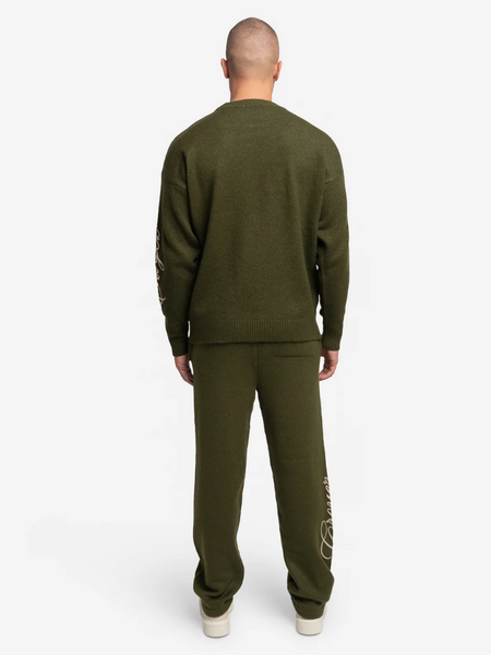 Croyez Script 2.0 Knit Sweatpants - Forest Green Croyez Croyez Script 2.0 Knit Sweatpants - Forest Green