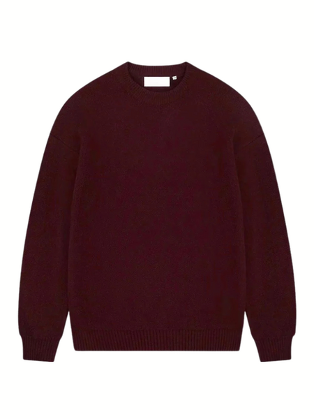 Croyez Croyez Studio Label Knit Sweater - Raisin Red Croyez Studio Label Knit Sweater - Raisin Red