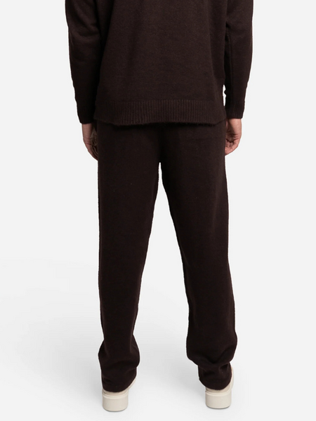 Croyez Croyez Fluffy Essence Knit Sweatpants - Raisin Red