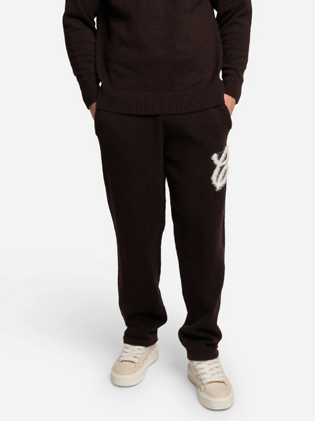 Croyez Croyez Fluffy Essence Knit Sweatpants - Raisin Red Croyez Fluffy Essence Knit Sweatpants - Raisin Red