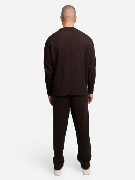Croyez Croyez Fluffy Essence Knit Sweatpants - Raisin Red