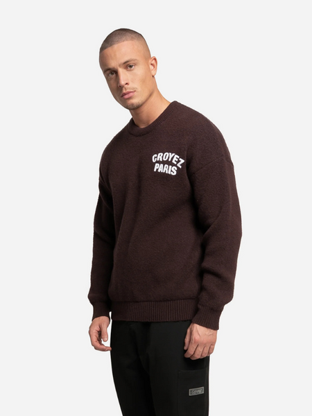 Croyez Croyez Paris Knit Sweater - Raisin Red Croyez Paris Knit Sweater - Raisin Red