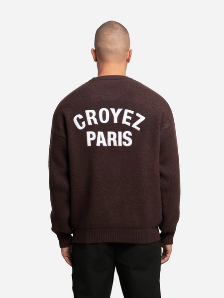 Croyez Croyez Paris Knit Sweater - Raisin Red