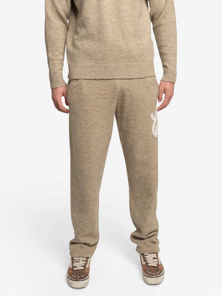 Croyez Fluffy Essence Knit Sweatpants - Cream