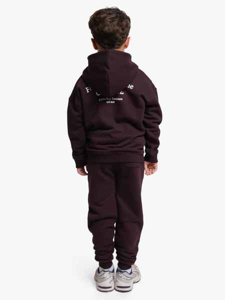 Croyez Croyez Mini Fraternité Ultime Zip Hoodie - Raisin Red