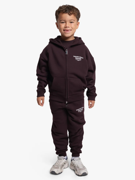 Croyez Croyez Mini Fraternité Ultime Zip Hoodie - Raisin Red Croyez Mini Fraternité Ultime Zip Hoodie - Raisin Red