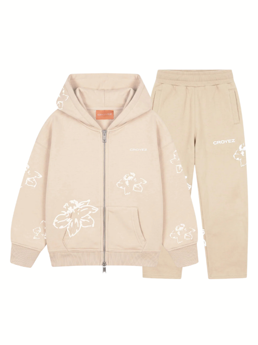 Croyez Croyez Mini Initial Flower Combi-set - Sand