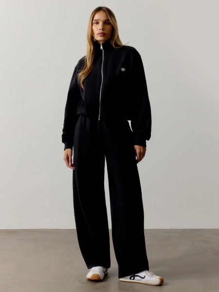 The Couture Club The Couture Club Women Funnel Neck Balloon Hem Zip Through - Black