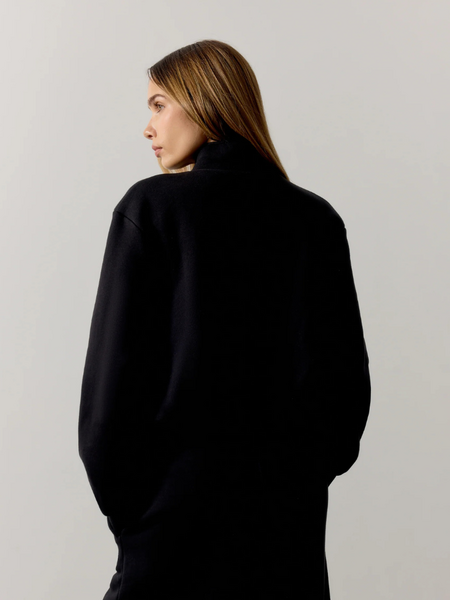 The Couture Club The Couture Club Women Funnel Neck Balloon Hem Zip Through - Black