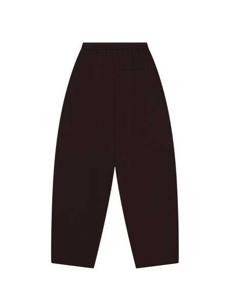 The Couture Club Women Compact Knit Barrel Leg Jogger - Brown The Couture Club The Couture Club Women Compact Knit Barrel Leg Jogger - Brown