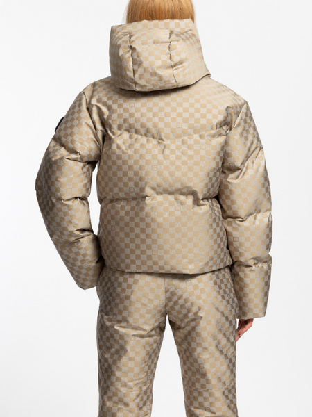 Nikkie Nikkie Newport Check Jacket - Travertine