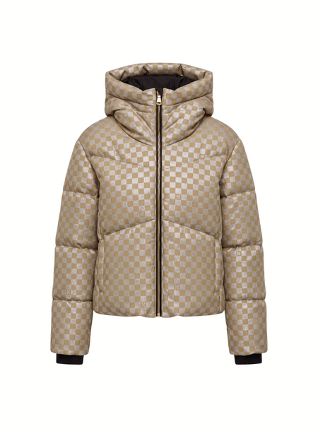 Nikkie Nikkie Newport Check Jacket - Travertine