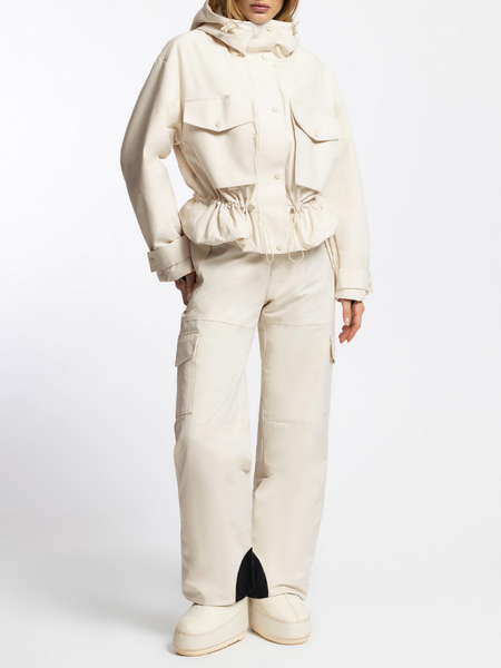 Nikkie Nikkie Ulsan Insulated Cargo Pants - Cream