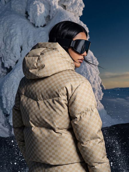 Nikkie Newport Check Jacket - Travertine
