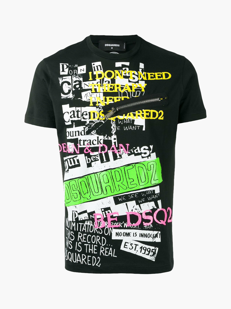 dsquared zipper t shirt