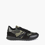 Valentino Dark Green Camouflage Rockrunner Sneaker