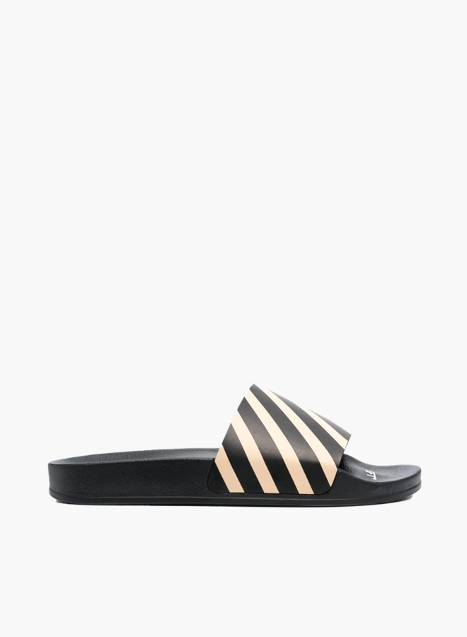 Off-White Diage-Stripe Print Slide