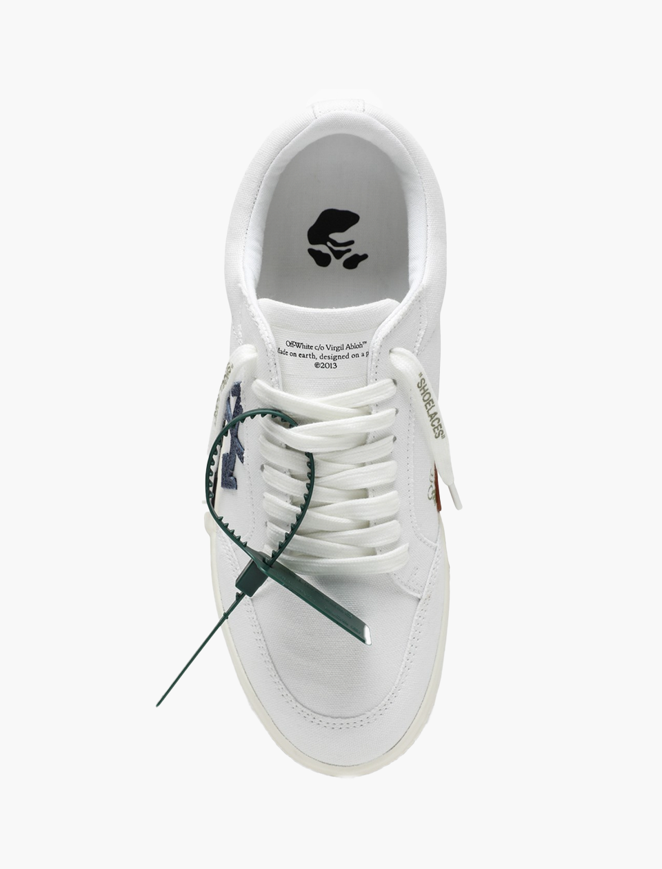 Off-White c/o Virgil Abloh Low Vulcanized Canvas Sneaker in White