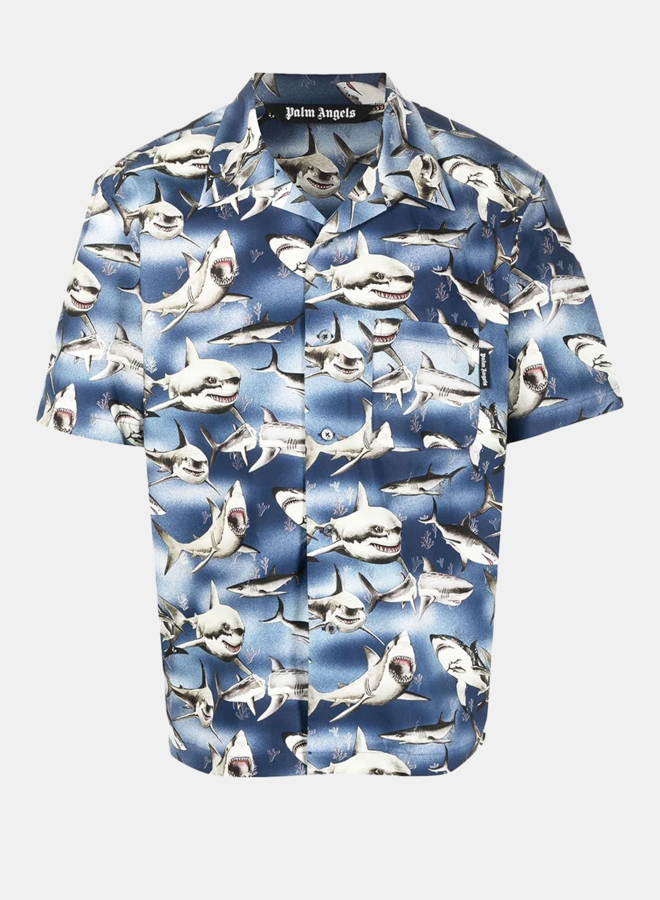 Palm Angels Shark Bowling Shirt
