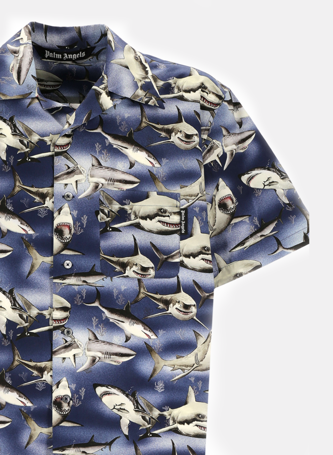 Palm Angels Shark Bowling Shirt