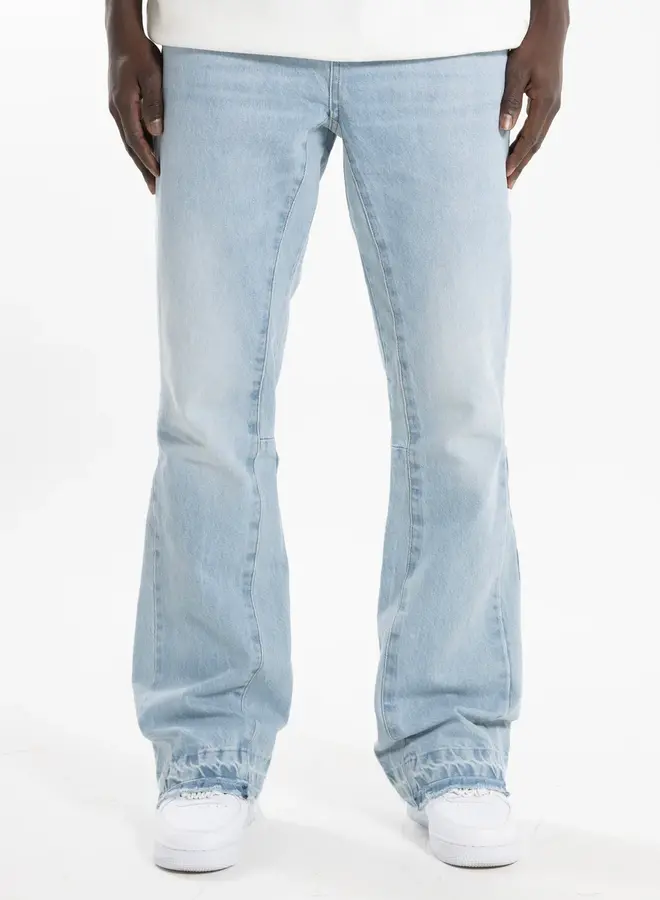 Blue lobstr flared blue jeans