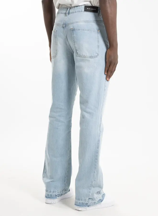 Blue lobstr flared blue jeans