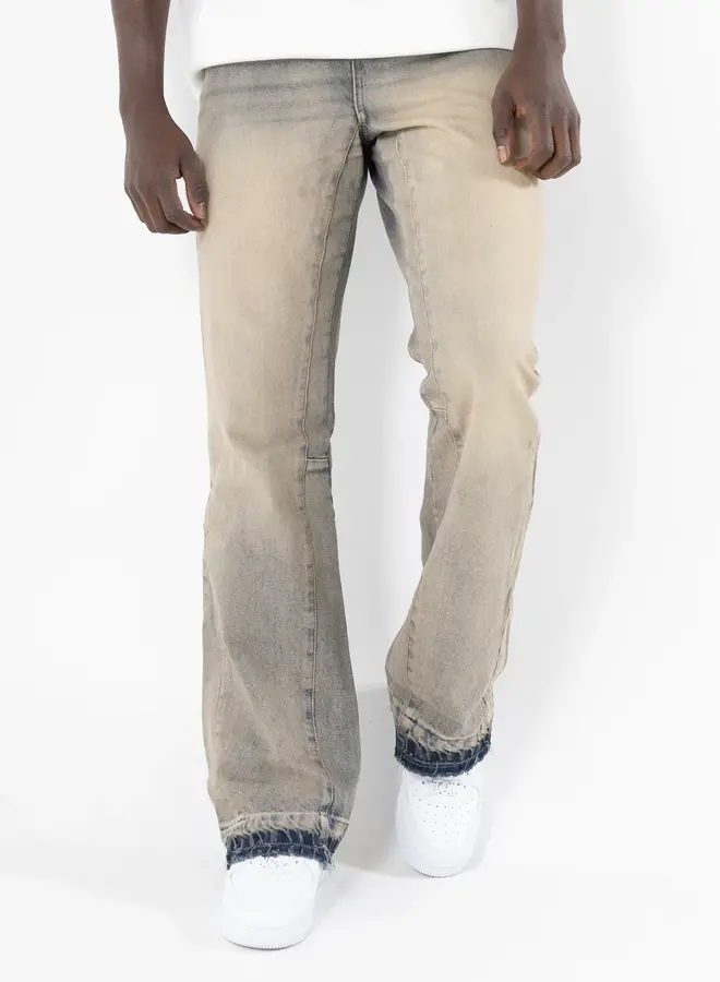 Blue lobstr Flared Stone Washed