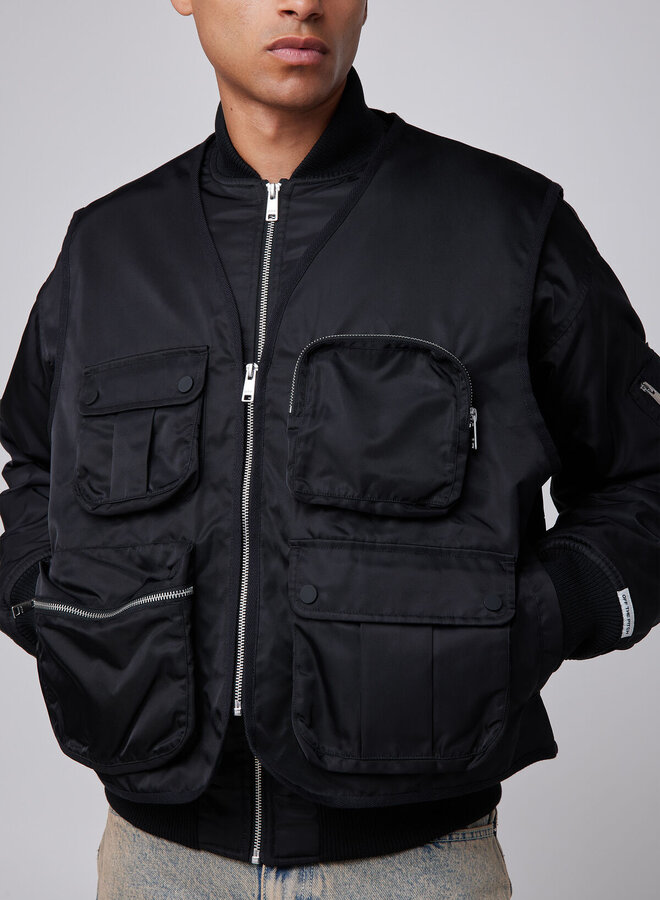 Off the Pitch Double layerd bomber jacket