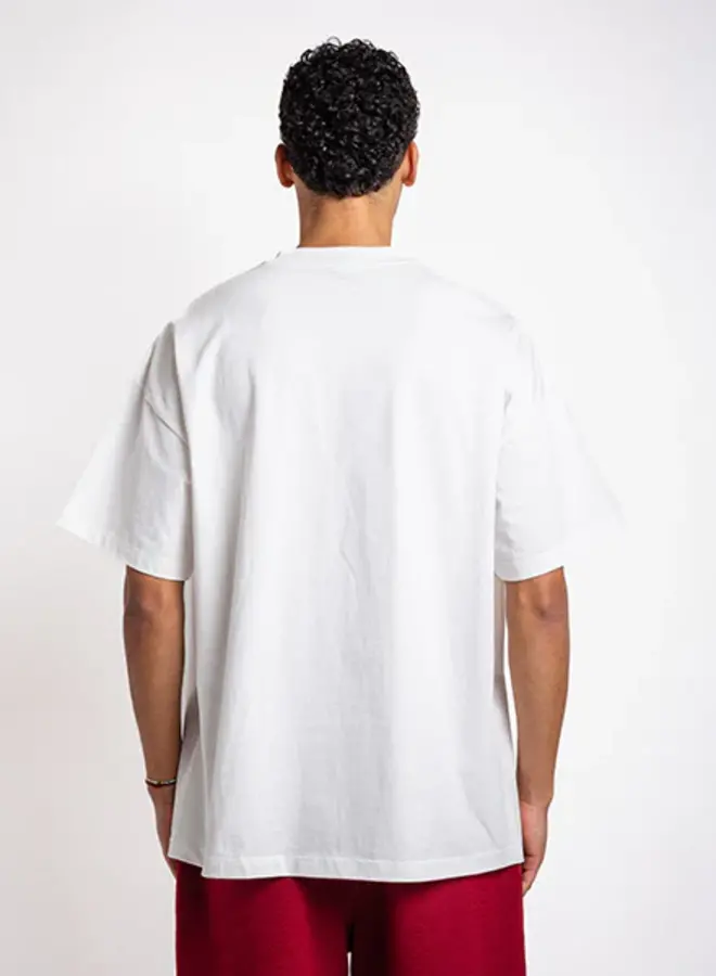 Rheborn tee white burgundy