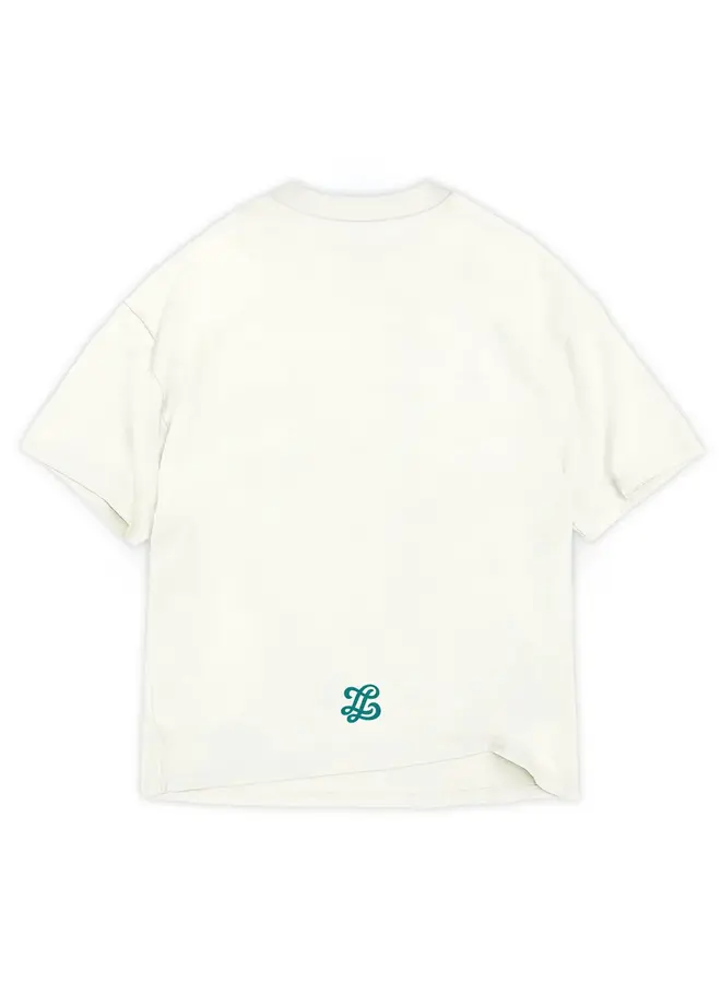 Tropical eifel tower vintage off-white