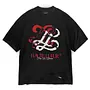Lueur t-shirt black red