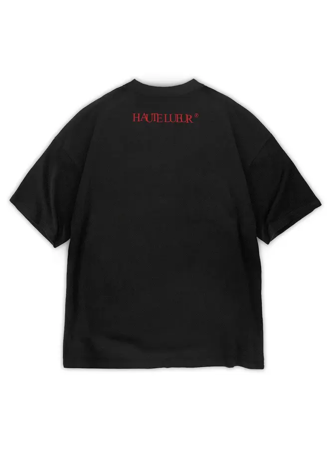 Lueur t-shirt black red