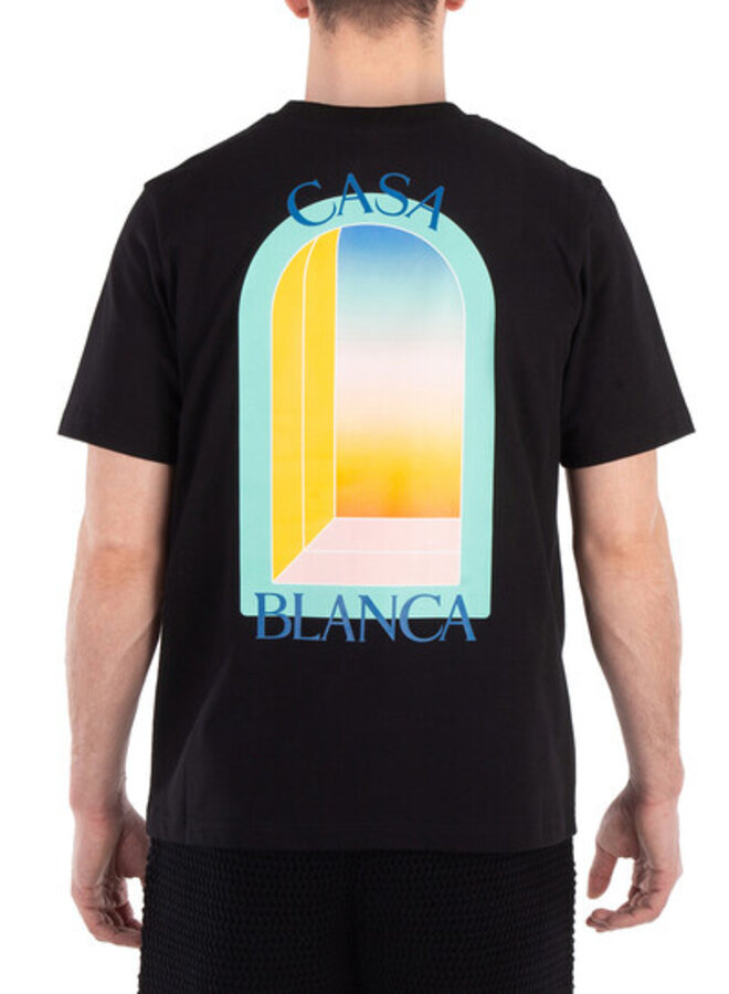 Casa blanca L arc colore T-shirt