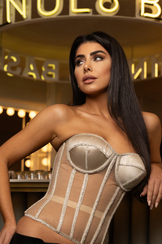 Clover Corset - Nude
