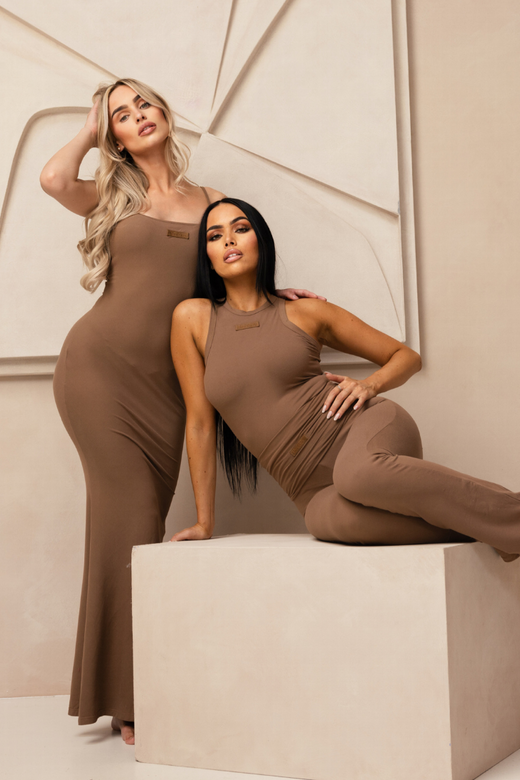 Noelle Dress - Taupe