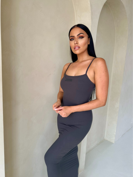 Unique The Label Noelle Dress - Smoke Grey Noelle Dress - Smoke Grey