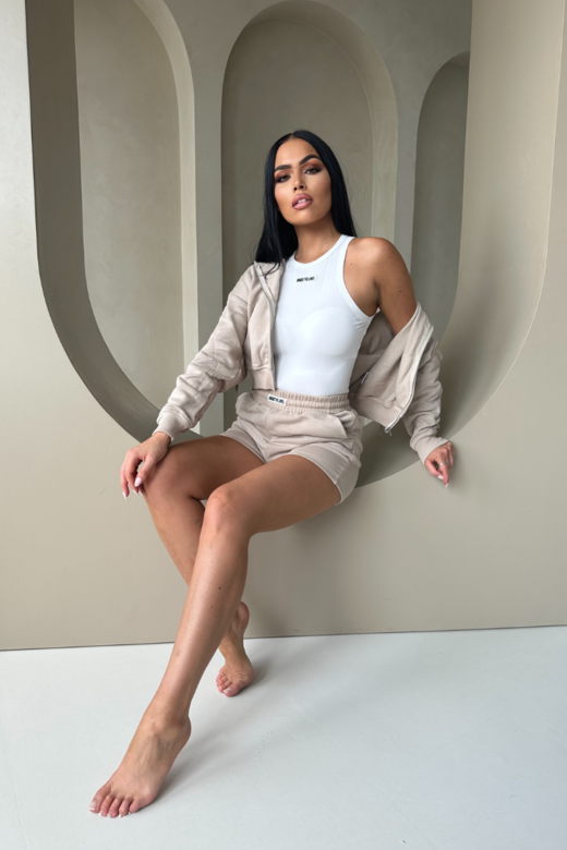 Nena Halter Top - White/Black