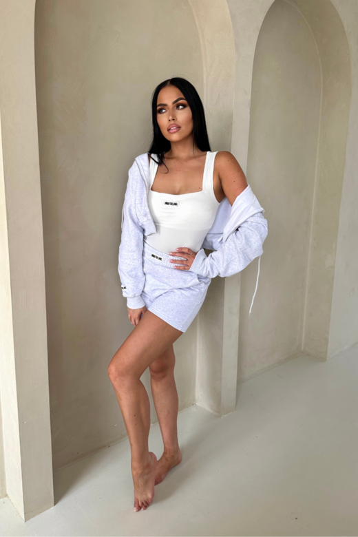 Nena Tank Top - White/Black