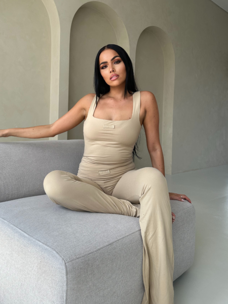 Unique The Label Noelle Pants - Stone Noelle Pants - Stone