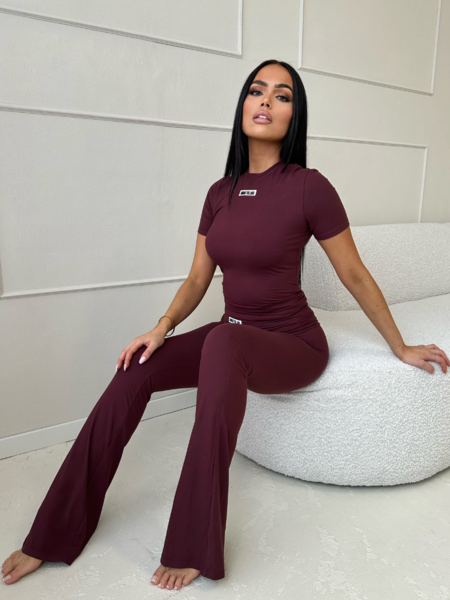 Unique The Label Nena Pants - Deep Cherry Nena Pants - Deep Cherry