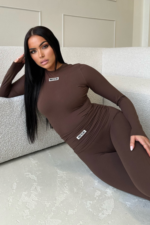 Nena Longsleeve Top - Chocolate