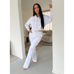 Unique The Label Molly Pants - Light Grey Marl