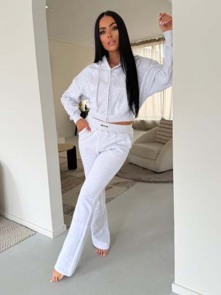 Unique The Label Molly Pants - Light Grey Marl Molly Pants - Light Grey Marl