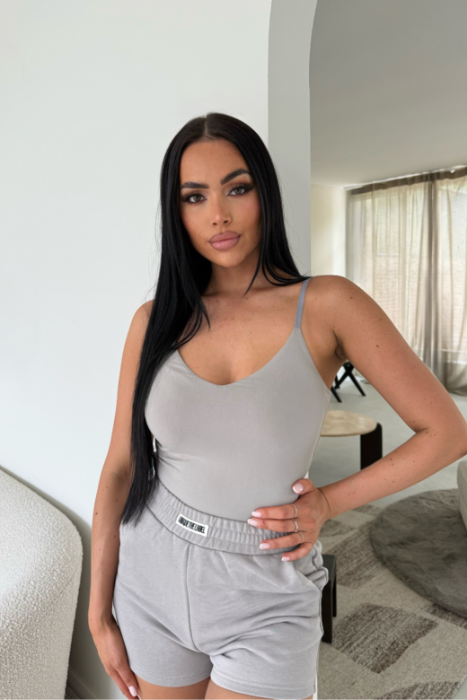 Aya Bodysuit- Pebble